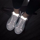 High Quality Women and Men White Shoes Size 34-44 Spring Lovers Genuine Leather flats shoes Women White Casual Shoes Alaxander